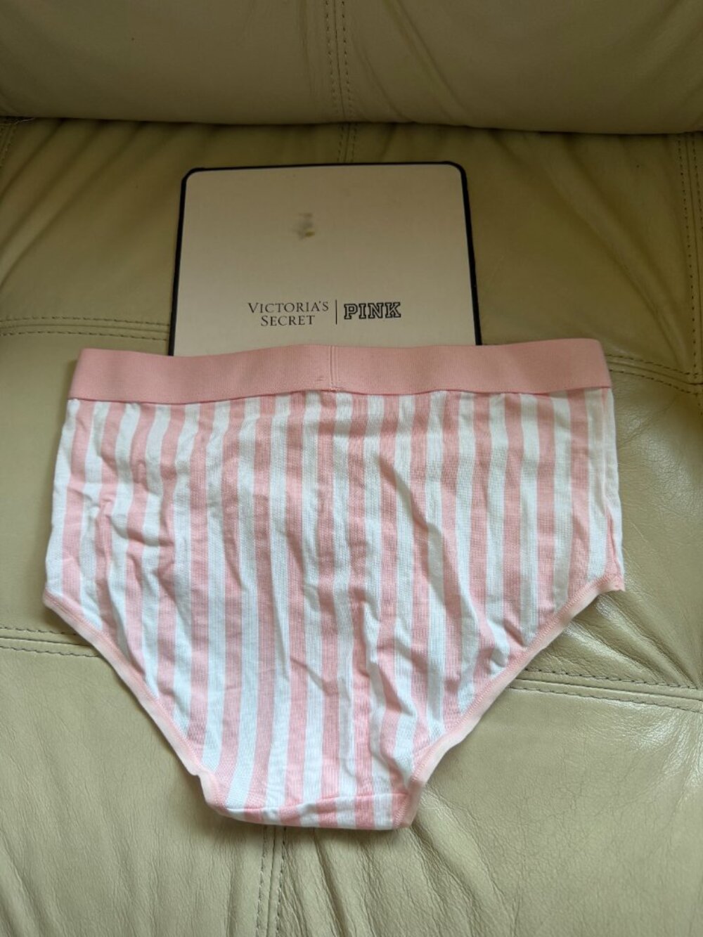 TWO (2) Victoria's Secret Women's Logo Cotton Shine Patch Modern Brief Panty - Picture 5 of 8